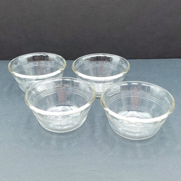 Pyrex | Dining | Pyrex Clear Glass 6 Oz Custard Cups Prep Dessert Dip ...